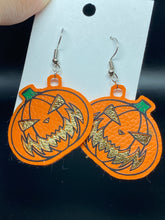 Load image into Gallery viewer, Pumpkin Dangle Earrings
