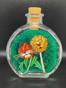 Wonderland Painted Glass bottle