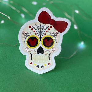 Bow Skull Sticker