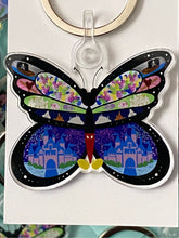 Load image into Gallery viewer, Acrylic Happiest butterfly keychain
